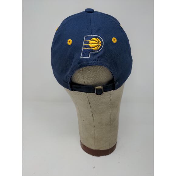 NBA Brand Indiana Pacers Slideback Hat Embroidered Logo Blue Yellow OSFM - Picture 8 of 11